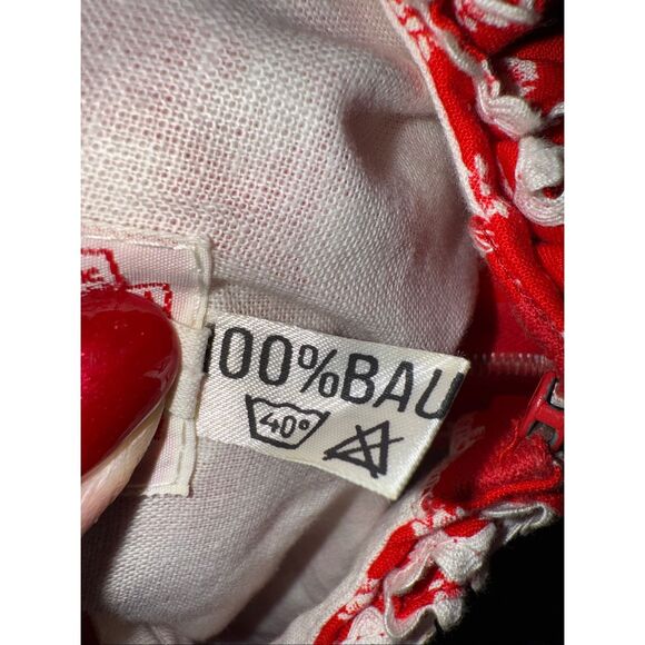 Vintage Salzburger Dirndl Dress Red Polka Dot Traditional Oktoberfest Costume - Picture 11 of 14